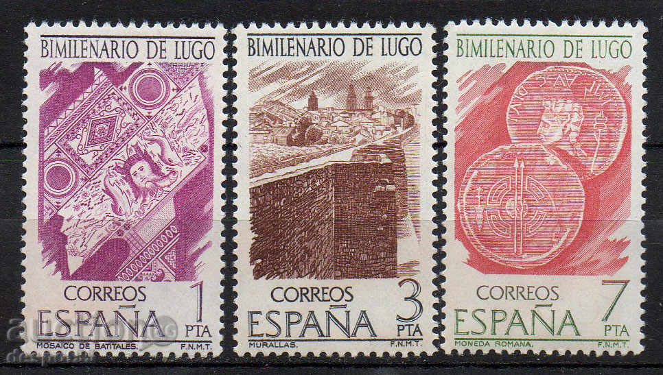 1976 Spania. 2000 al orașului Lugo -. Un vechi oraș în Galicia.