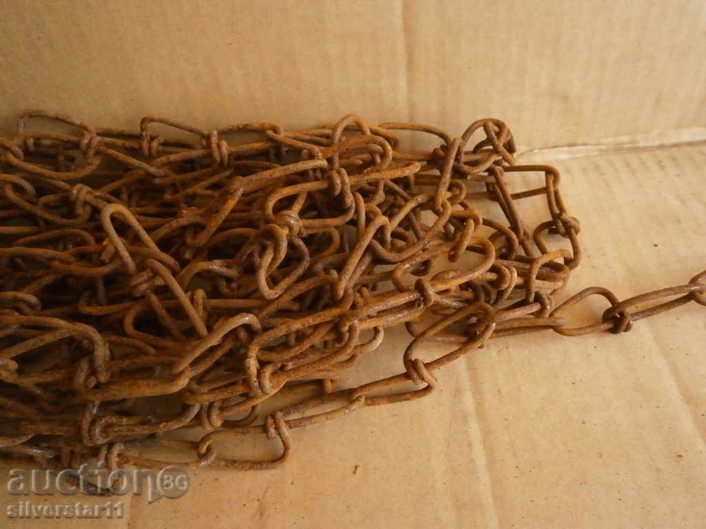 Auction an old iron knit chain chain Auction an old iron knit chain chain