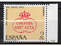 1972. Spania. Ziua Mondială de timbre poștale.