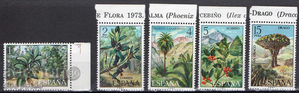 1973. Испания. Флора. Канарски острови.
