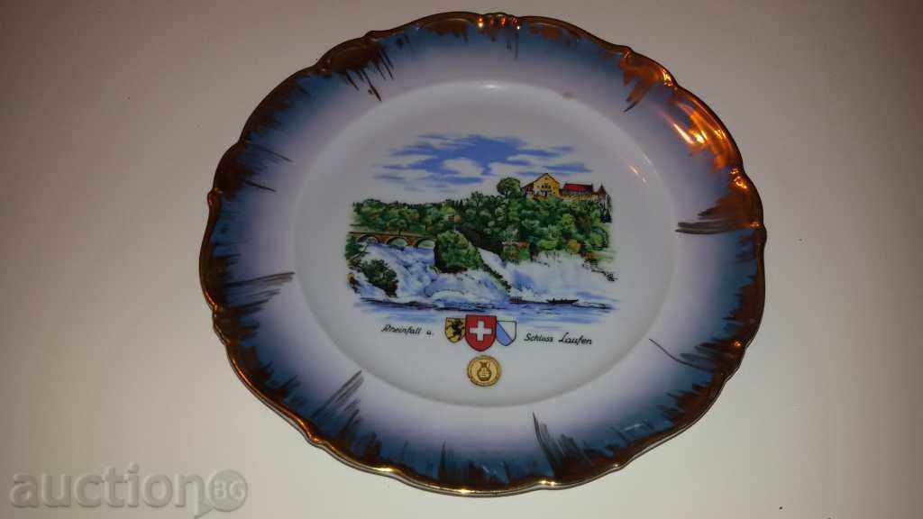 wall plate Bavaria gilded