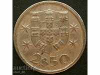 Portugalia 2 $ 50 escudos 1976.