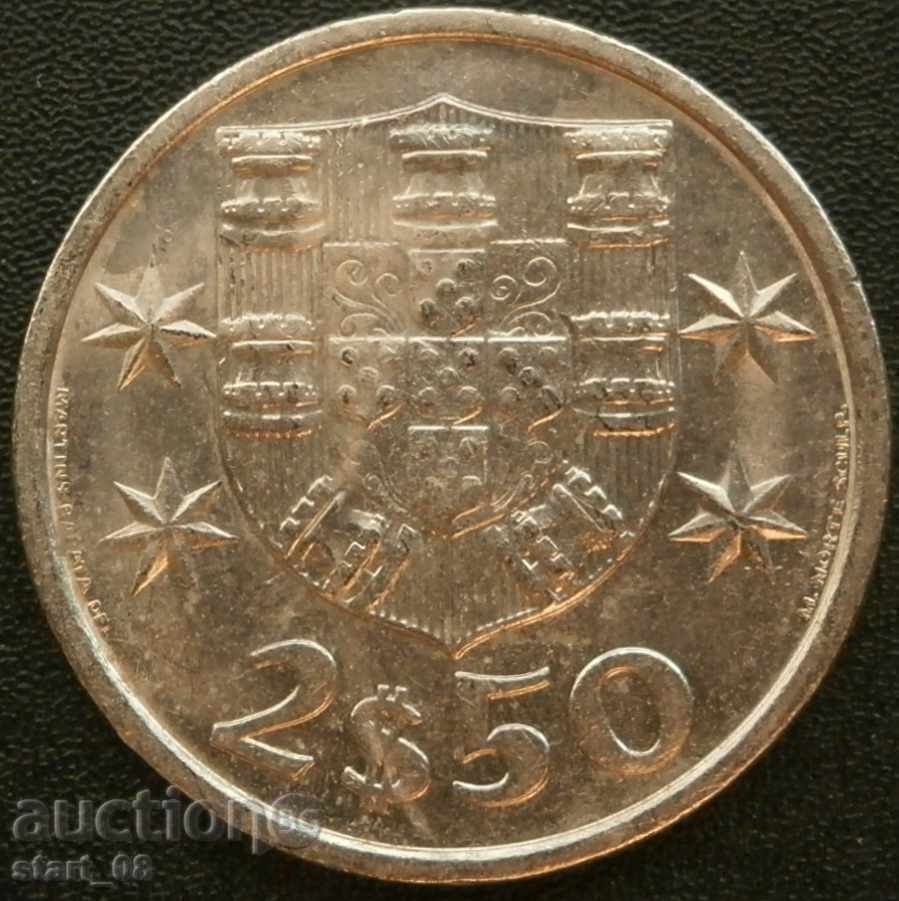 Portugalia 2 $ 50 escudos 1984.