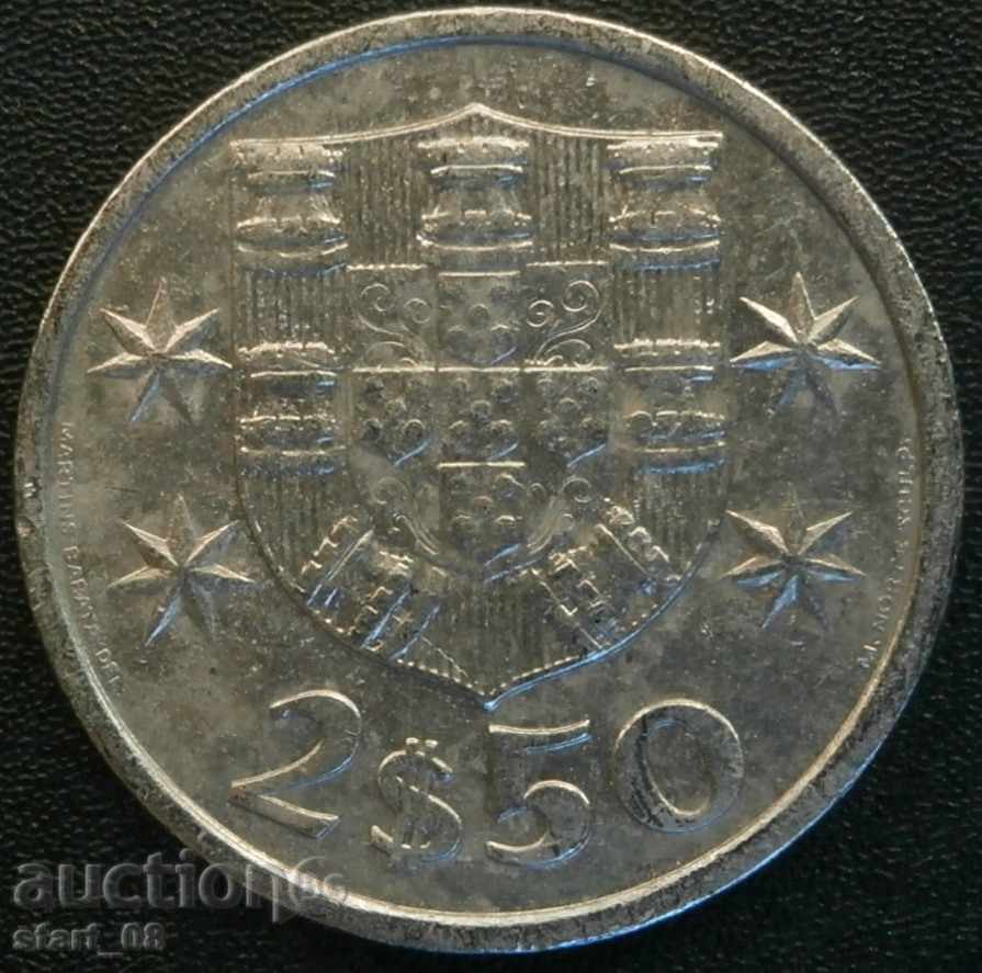 Portugalia 2 $ 50 escudos 1983.