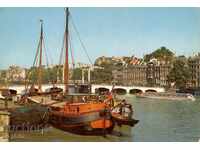 Carte poștală - nave fluviale - Amsterdam