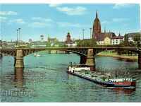 Postcard - Frankfurt on Main - River ship