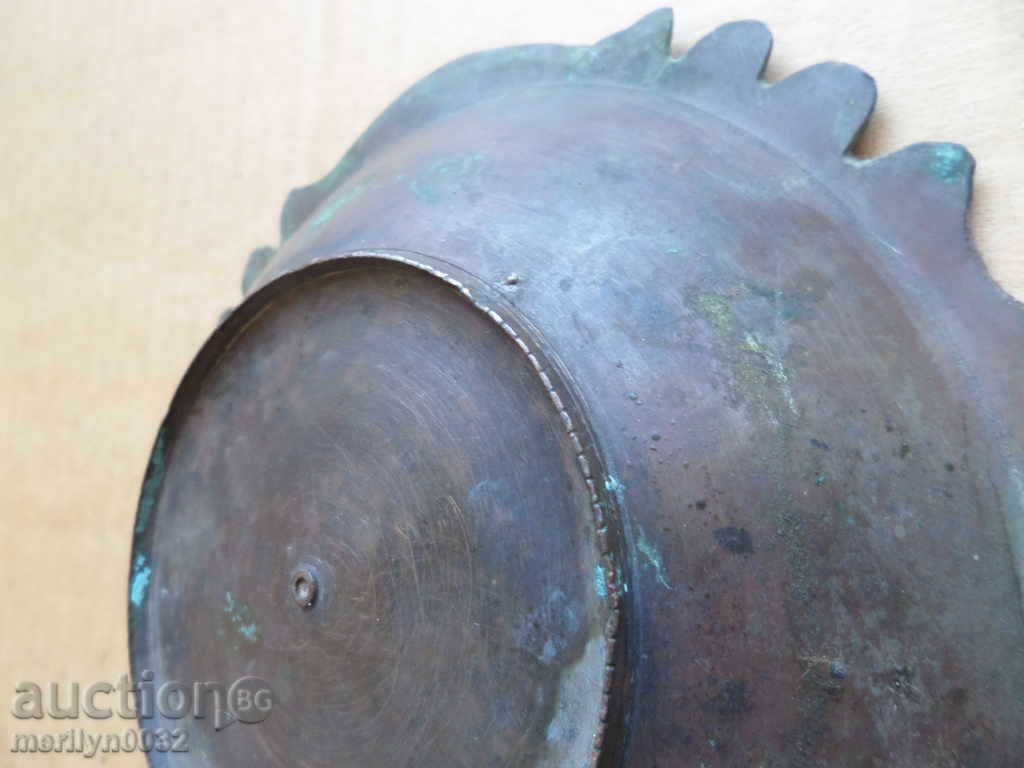 Османски меден сахан, паница, чиния, бакър, меден съд - 5 Османски меден сахан, паница, чиния, бакър, меден съд - 5