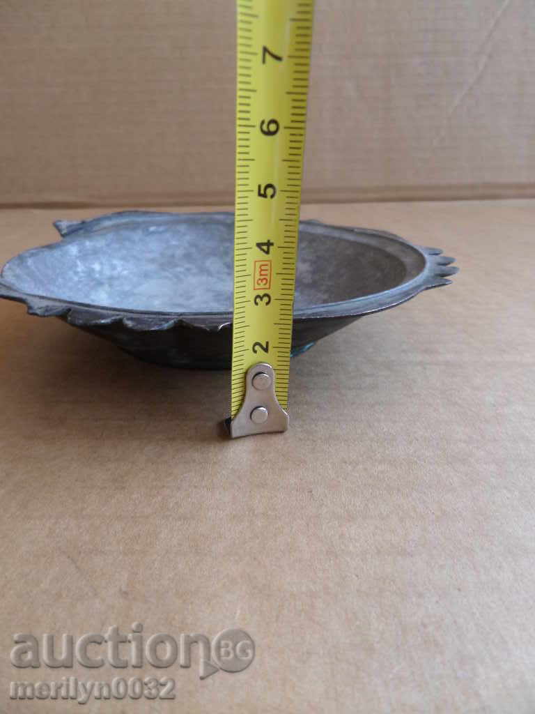 Османски меден сахан, паница, чиния, бакър, меден съд - 7 Османски меден сахан, паница, чиния, бакър, меден съд - 7