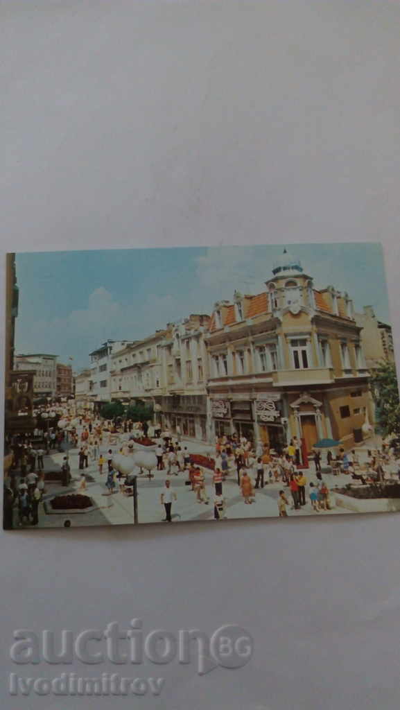 Postcard Varna Center 1987