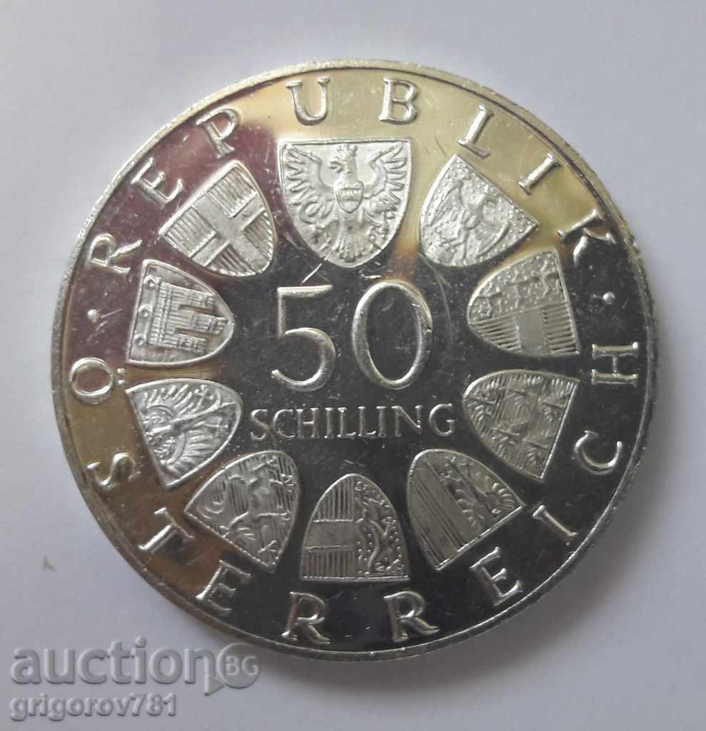 50 de șilingi argint Austria 1973 - monedă de argint cu preț € 25.56 | 49.99 BGN