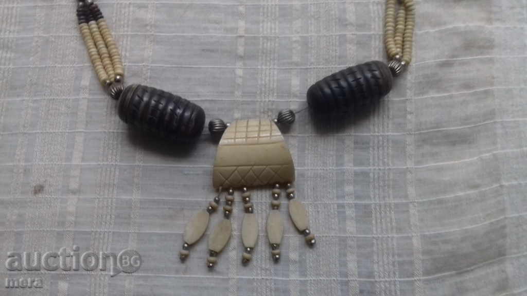A great exquisite ivory necklace and exotic wood with price 45.00 BGN | € 23.01 A great exquisite ivory necklace and exotic wood with price 45.00 BGN | € 23.01