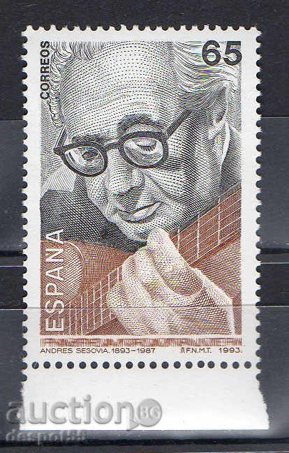 1993 Spania. Andres Segovia (1893-1987).