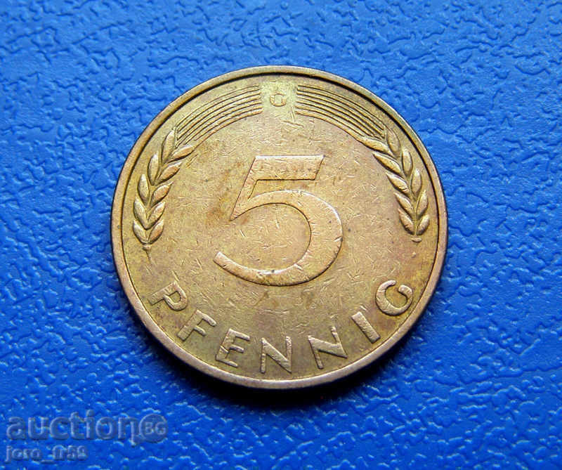 Германия 5 пфенига /5 Pfennig/ - 1950G