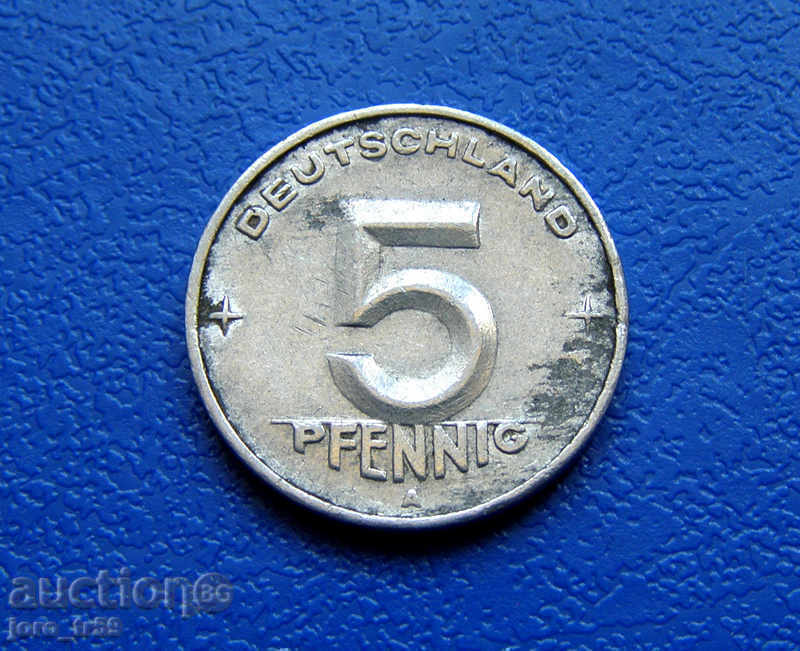 Germany - GDR - 5 Pfennig /5 Pfennig/ 1950 Germany - GDR - 5 Pfennig /5 Pfennig/ 1950