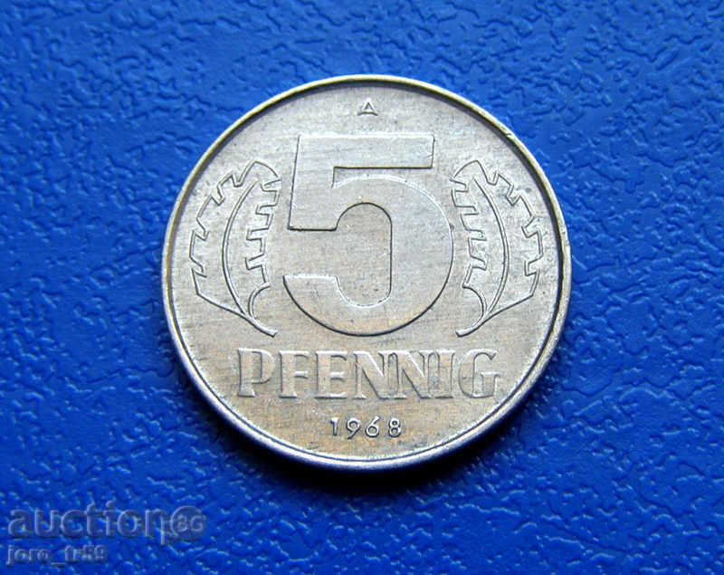 Germany - GDR - 5 Pfennig /5 Pfennig/ 1968