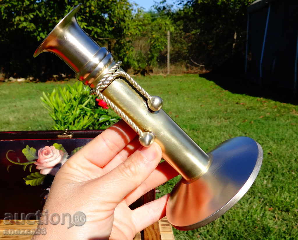 Bronze candlestick with balls with price 16.00 BGN | € 8.18 Bronze candlestick with balls with price 16.00 BGN | € 8.18