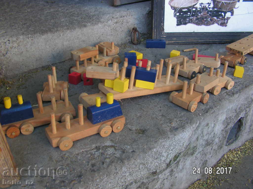 8665. ΤΟΥΒΛΑ ΚΑΙ ΤΡΕΝΟ WOOD BULGARIA με τιμή 16.00 BGN | € 8.18 8665. ΤΟΥΒΛΑ ΚΑΙ ΤΡΕΝΟ WOOD BULGARIA με τιμή 16.00 BGN | € 8.18