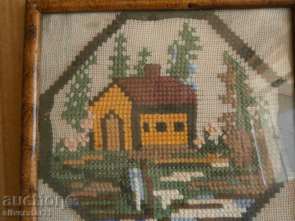 Δημοπρασία αντίκα μωσαϊκό πλαισιωμένο Δημοπρασία αντίκα μωσαϊκό πλαισιωμένο