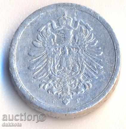 Pfennig german 1917 F, aluminiu