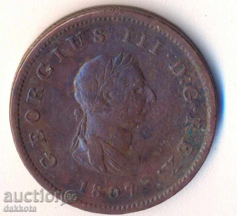 Great Britain 1/2 penny 1807 year with price 18.00 BGN | € 9.20 Great Britain 1/2 penny 1807 year with price 18.00 BGN | € 9.20