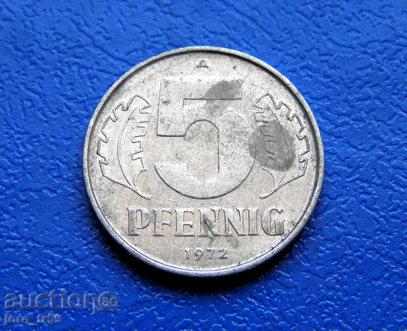 Germany - GDR - 5 Pfennig /5 Pfennig/ 1972 Germany - GDR - 5 Pfennig /5 Pfennig/ 1972