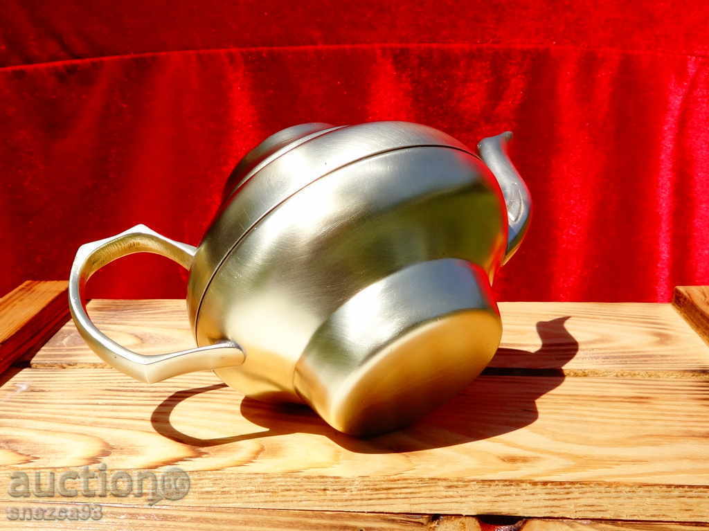 Bronze teapot, jug for hot rakia, 500 ml - 6 Bronze teapot, jug for hot rakia, 500 ml - 6