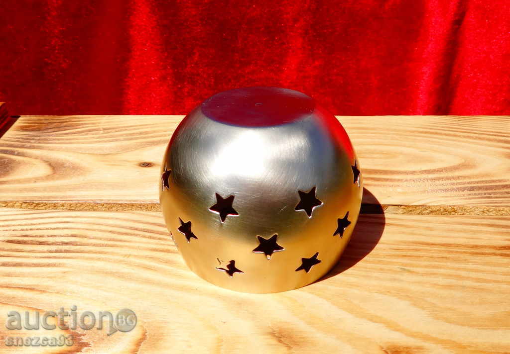 German brass candlestick, stars with price 10.00 BGN | € 5.11