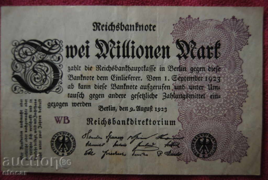 3 million marks Germany 1923