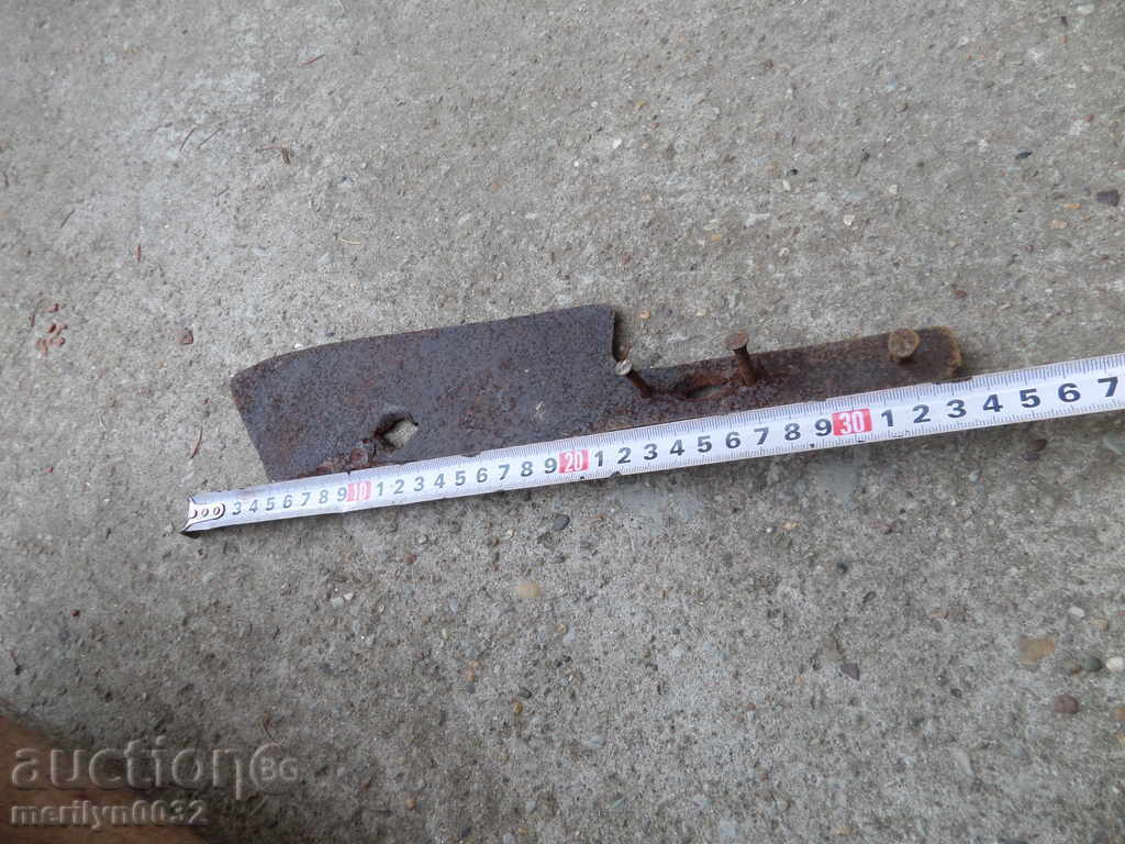 Old forged saber, ax, pole, knife, machete - 5 Old forged saber, ax, pole, knife, machete - 5