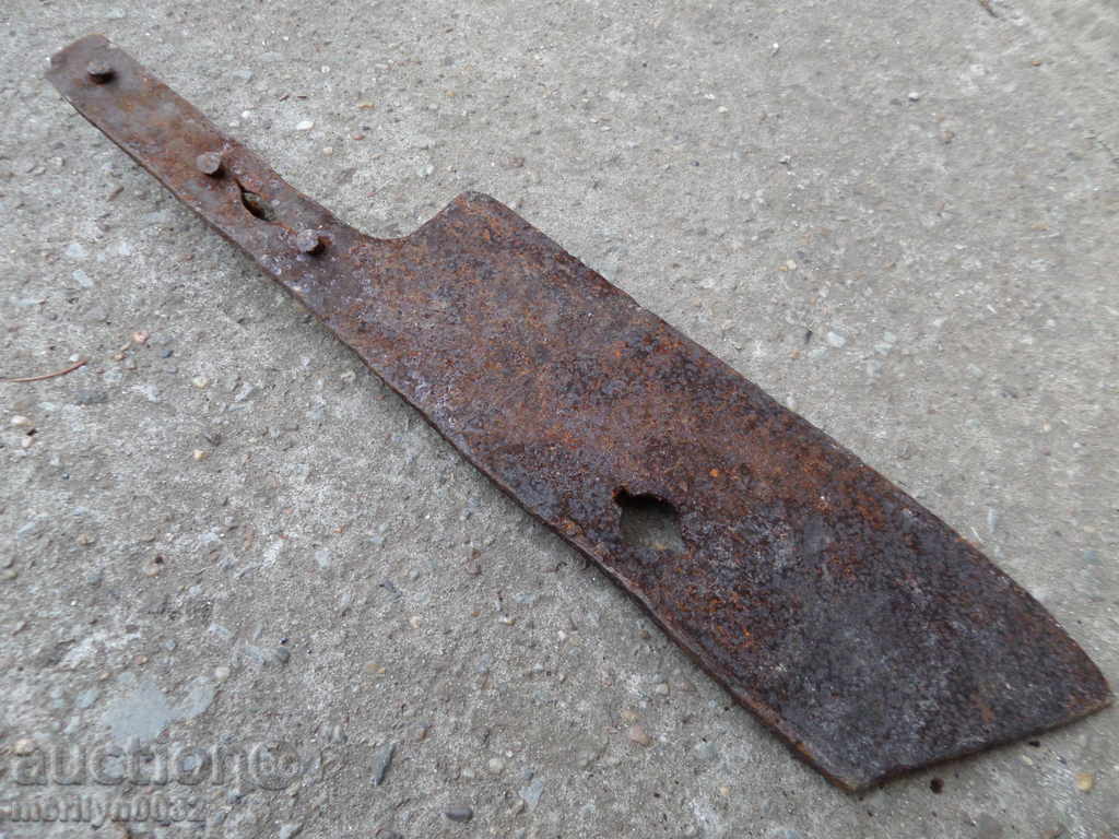 Old forged saber, ax, pole, knife, machete - 7 Old forged saber, ax, pole, knife, machete - 7