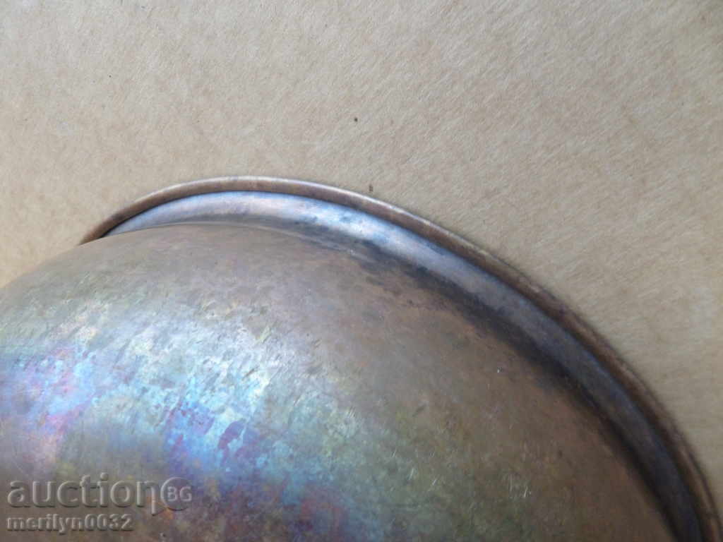 Old brass tray for a bathroom with a Jewish star hammam - 7 Old brass tray for a bathroom with a Jewish star hammam - 7