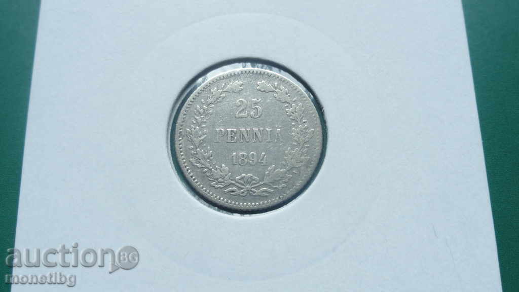 Russia (for Finland) 1894. - 25 penny - 5