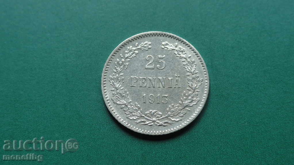 Аукцион Русия (за Финландия) 1913г. - 25 пениа Аукцион Русия (за Финландия) 1913г. - 25 пениа