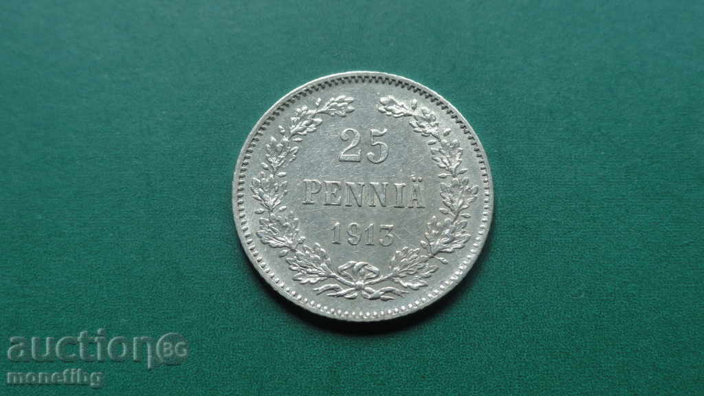 Rusia (Finlanda) 1913. - 25 Penny