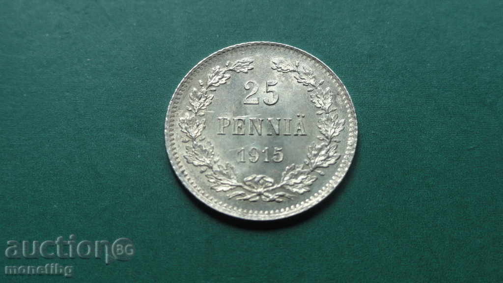 Russia (for Finland) 1915 - 25 pennies (BCC) - 7