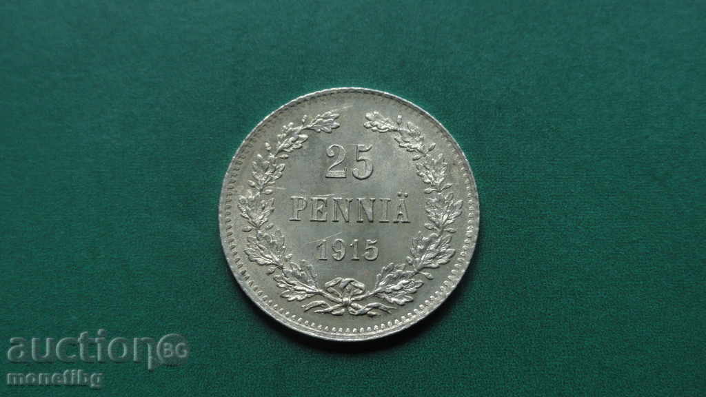 Russia (for Finland) 1915 - 25 pennies (BCC)