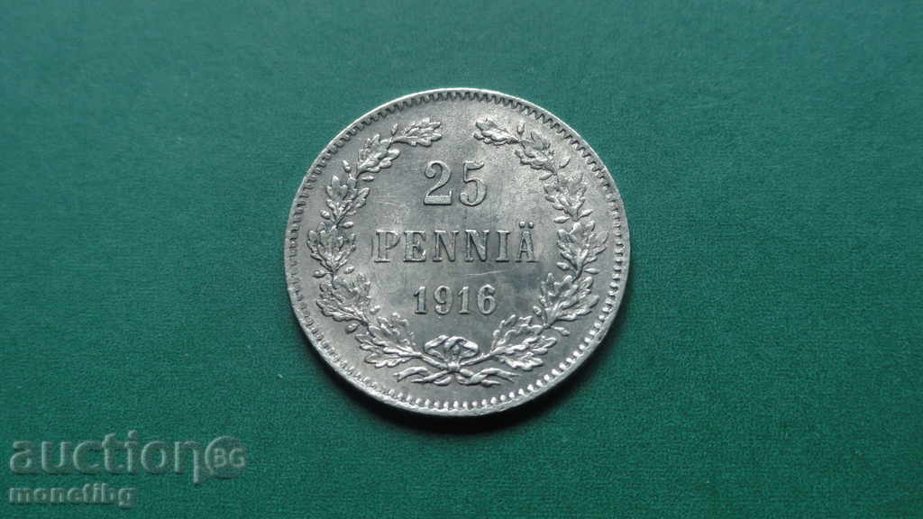Rusia (Finlanda) 1916. - 25 Penny