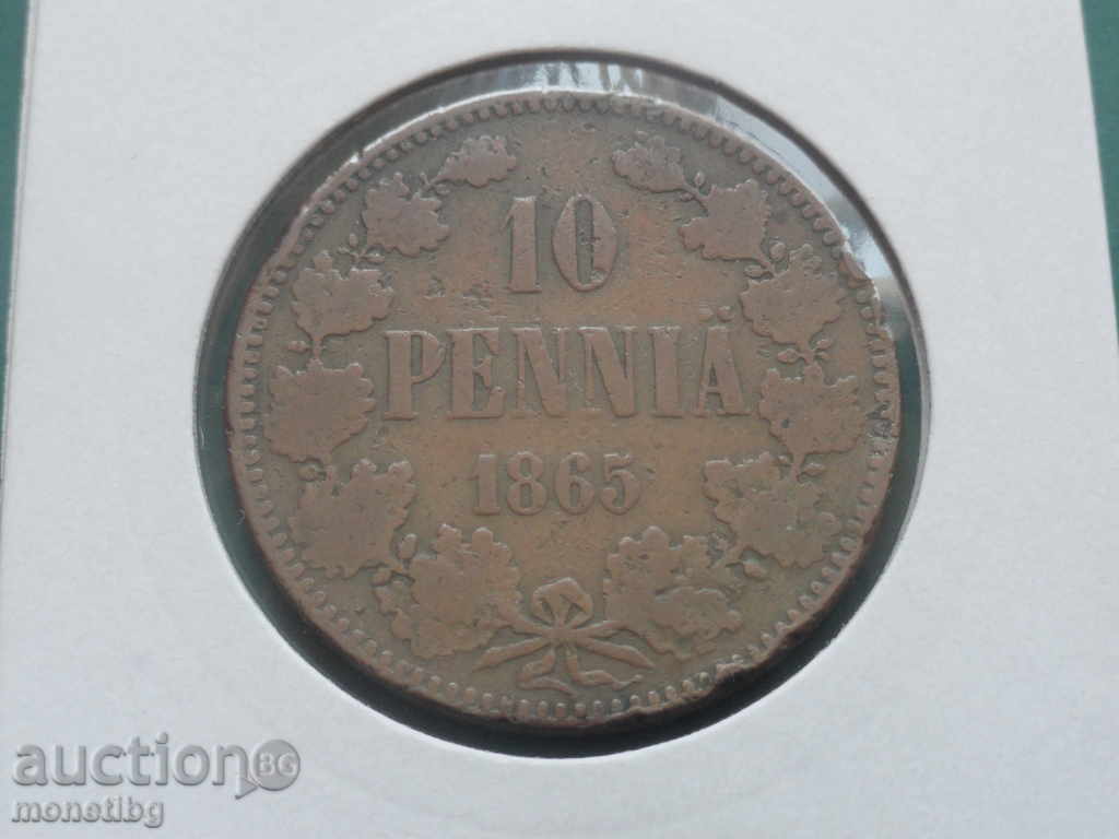 Δημοπρασία Ρωσία (Φινλανδία) 1865. - 10p Δημοπρασία Ρωσία (Φινλανδία) 1865. - 10p