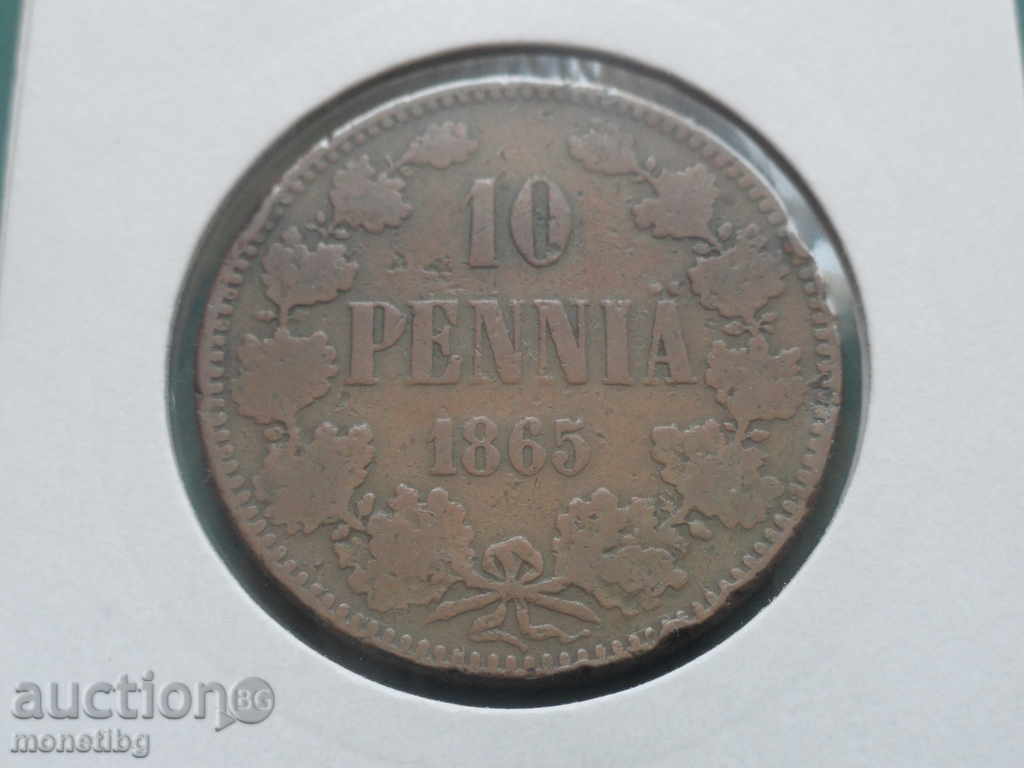 Russia (for Finland) 1865 - 10 penny - 5 Russia (for Finland) 1865 - 10 penny - 5