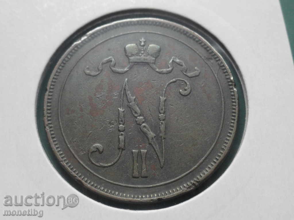 Russia (for Finland) 1899. - 10 penny with price 25.00 BGN | € 12.78 Russia (for Finland) 1899. - 10 penny with price 25.00 BGN | € 12.78