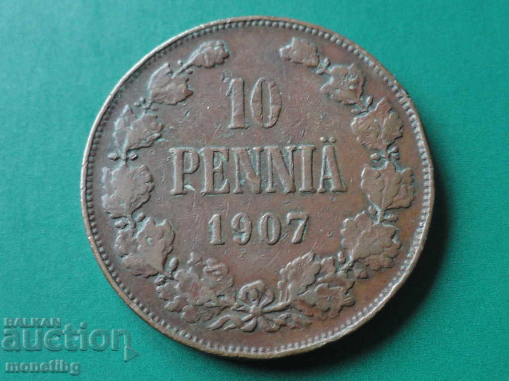 Rusia (Finlanda) 1907. - 10p - 5 Rusia (Finlanda) 1907. - 10p - 5