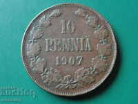 Russia (for Finland) 1907 - 10 penny