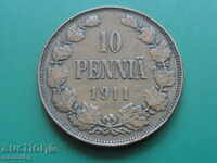 Russia (for Finland) 1911 - 10 penny
