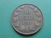 Russia (for Finland) 1914 - 10 penny