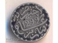Maroc 1/2 dirham 1299 = 1882, argint