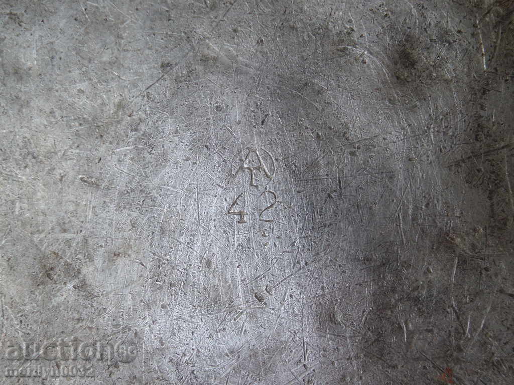 Old aluminum bowl bowl - 5