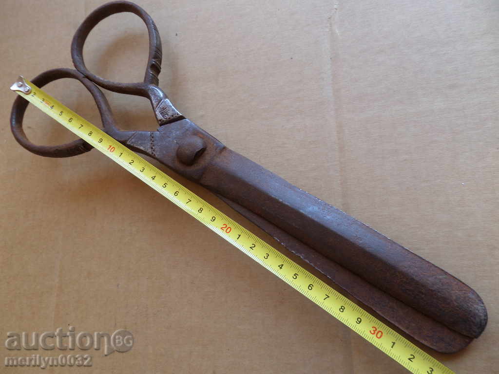 Аукцион Стара абаджийска ножица, ковано желязо Аукцион Стара абаджийска ножица, ковано желязо