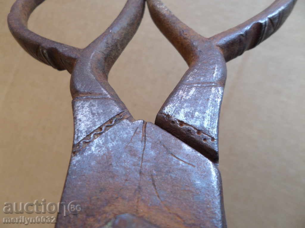 Доставка на Стара абаджийска ножица, ковано желязо Доставка на Стара абаджийска ножица, ковано желязо