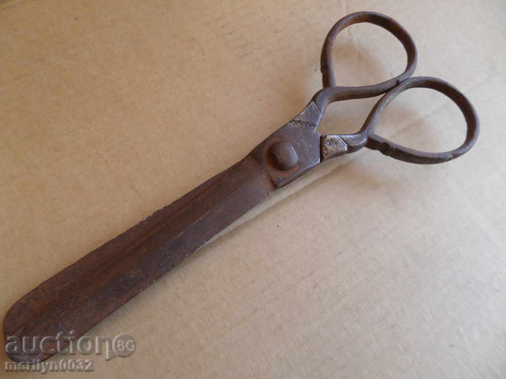 foarfece vechi țesute în casă, fier