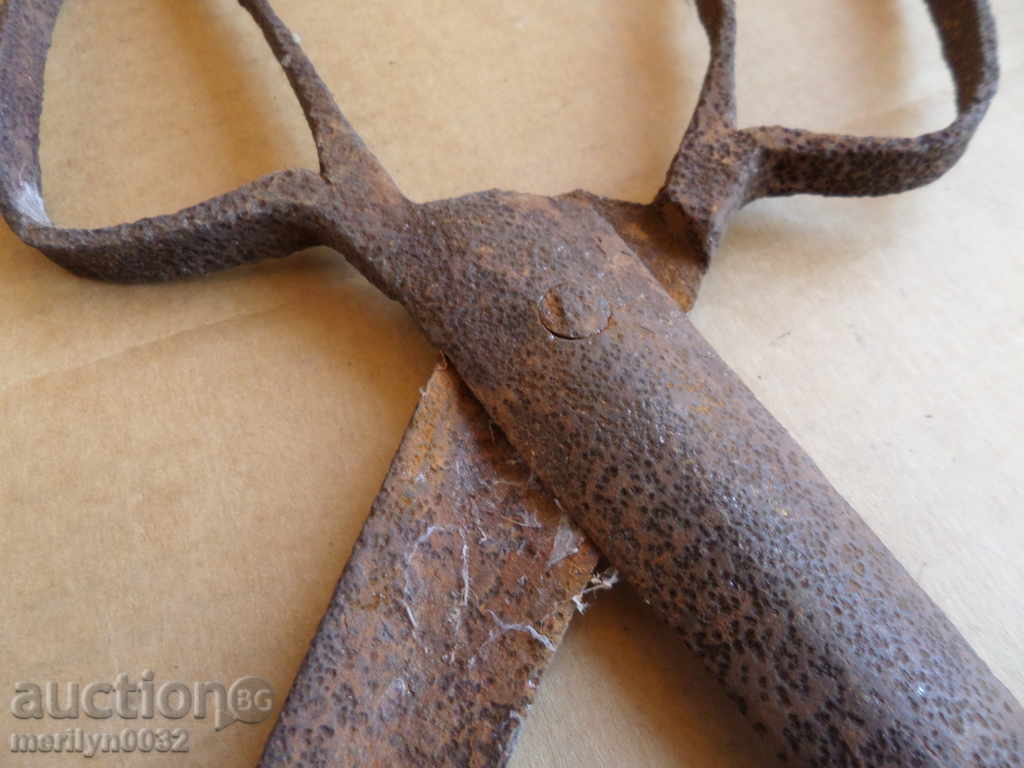 Old scissor scissors, wrought iron - 5 Old scissor scissors, wrought iron - 5
